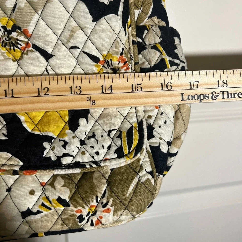 Vera Bradley Quilted Messenger Diaper Bag Tote‎ in Dogwood Print (Retired), NWOT